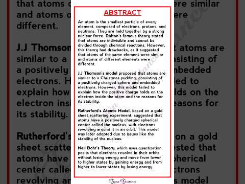 How to write an abstract page | Abstract for school project | Research paper me abstract kaise likhe