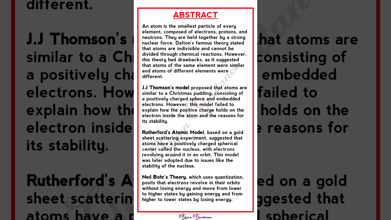 Master the Art of Writing an Abstract for Your School Project & Research Paper ✨