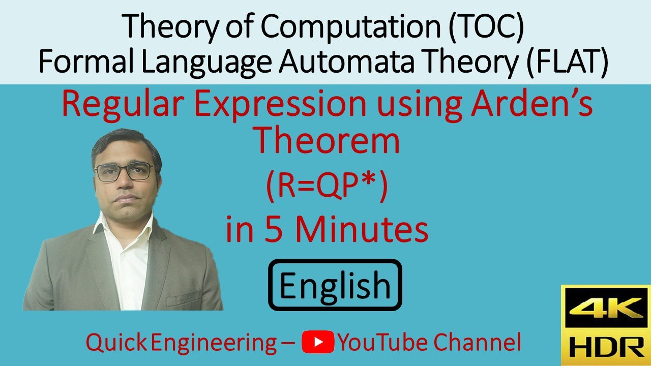 Regular Expression via Arden's Theorem | Theory of Computation