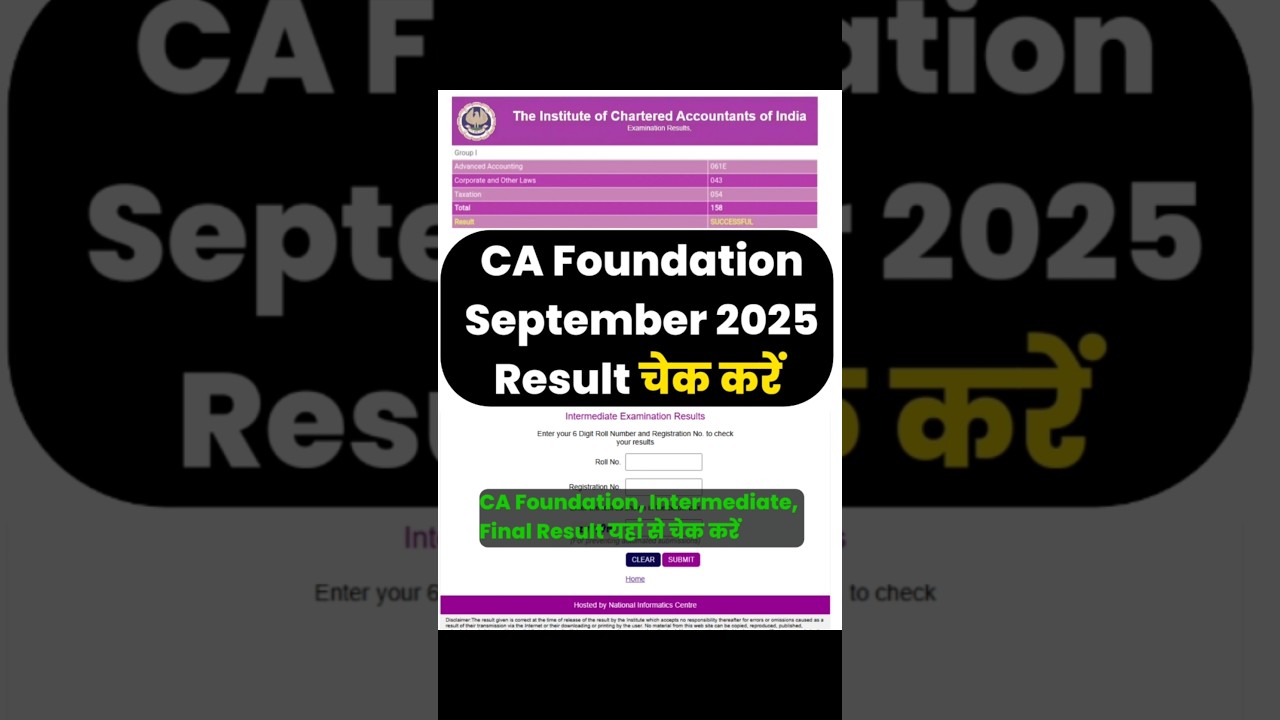 CA Foundation & Intermediate Results September 2025: Check Your Scores Now 📊