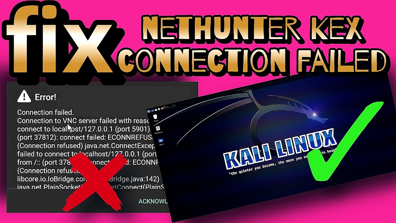 Fix Nethunter Kex Connection Failed Error 🔧