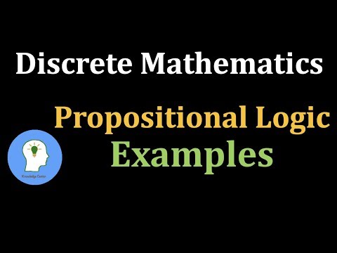 Discrete Maths: Propositional Logic | Examples
