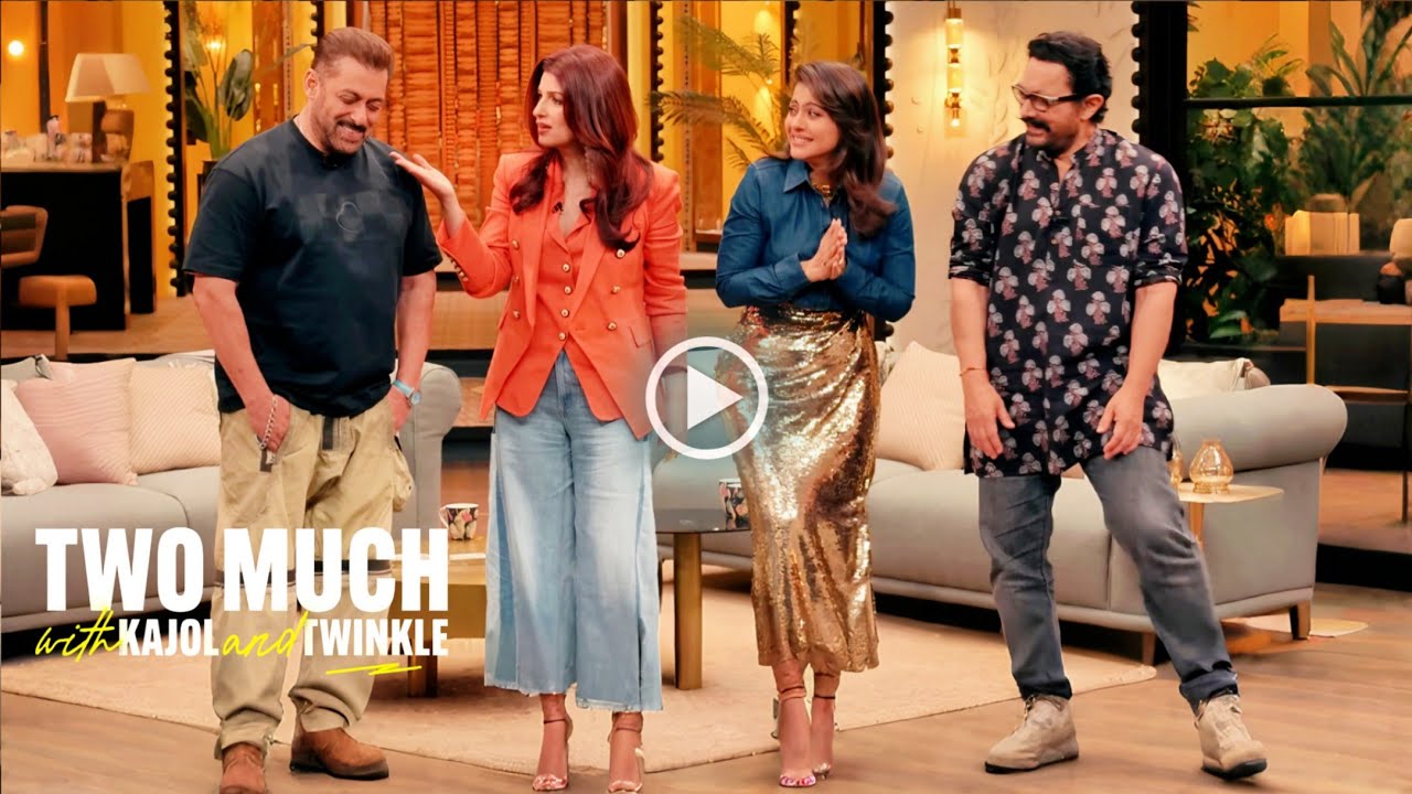 Two Much with Kajol & Twinkle: Fun with Salman & Aamir 🎬