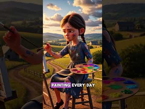 The Wall Painter Who Became a Millionaire #ai #shorts #girl #painting