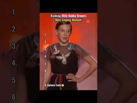 Ranking Milly Bobby Brown's Best SingingMoment.#MillyBobbyBrown#Singing#Rapping#Jealous#monster
