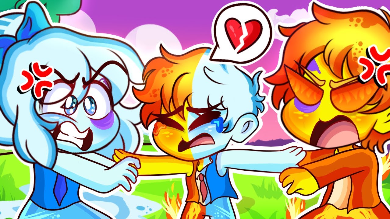 ¡CHICO DE FUEGO Y CHICA DE AGUA SE PELEAN EN MINECRAFT! 😱💔​ SE DIVORCIAN?😥 SOYDOLLAR MINECRAFT