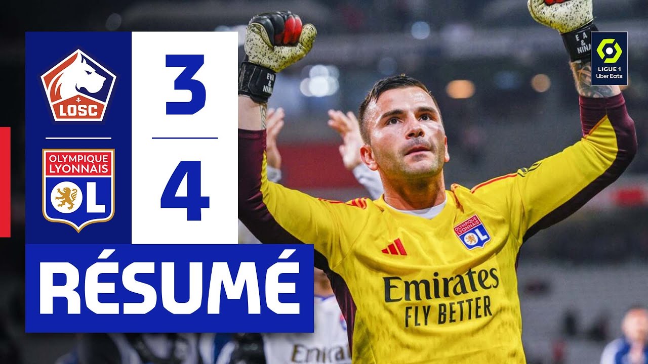 Résumé Excitant de Lille - OL | Ligue 1 J32 ⚽