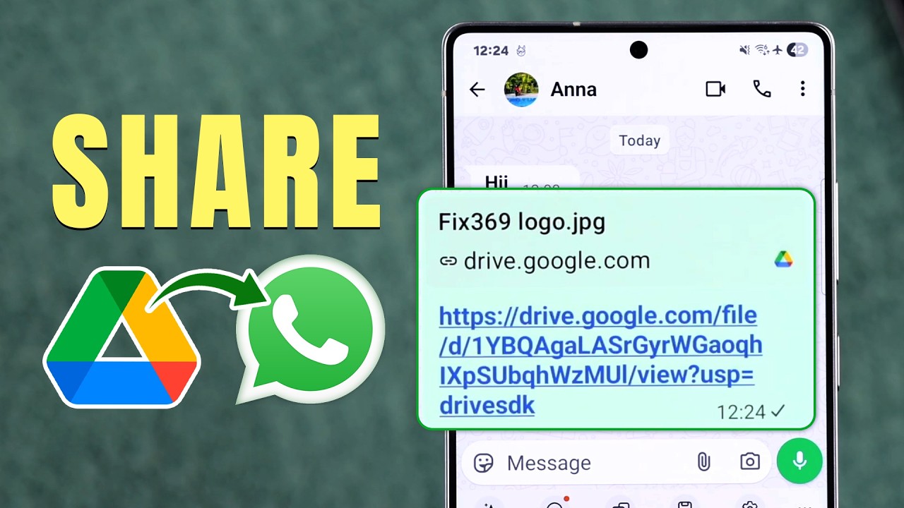 Share Google Drive Link on WhatsApp 📱