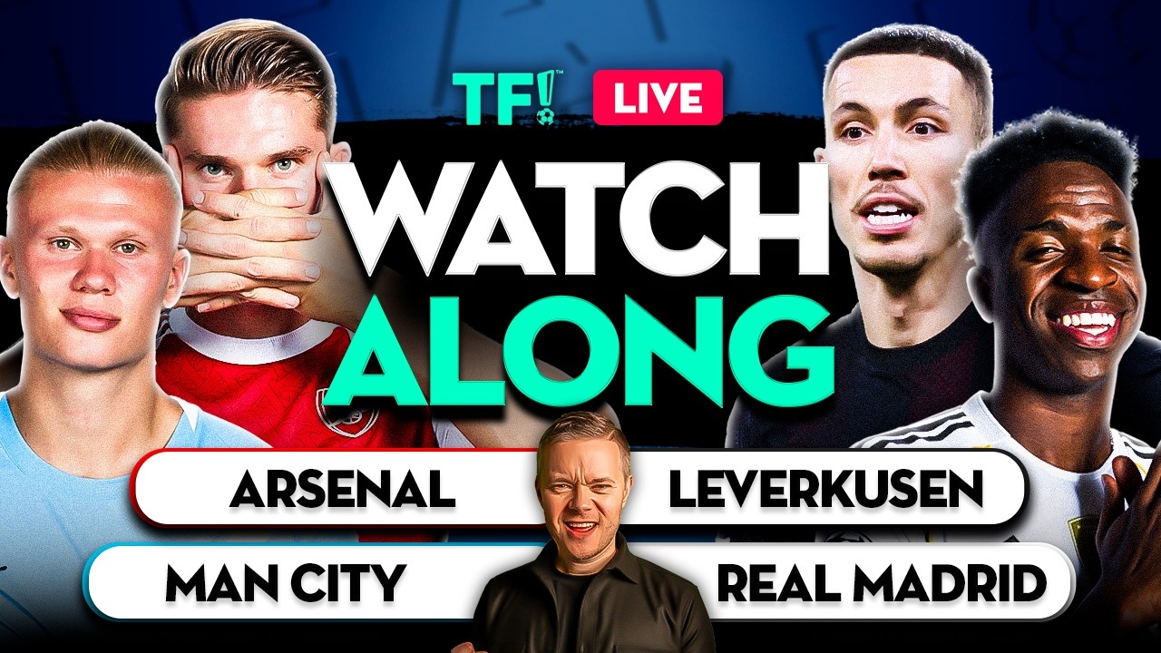 Live Champions League Watchalong: Arsenal, Man City & More ⚽