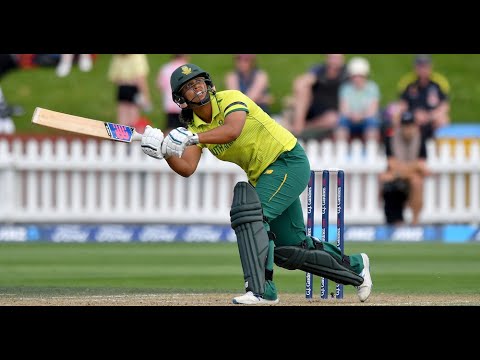 Proteas Women: All-rounder, Chloe Tryon during her side's first training session in Australia
