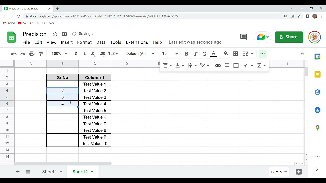 Add Sequential Numbers in Google Sheets & Excel