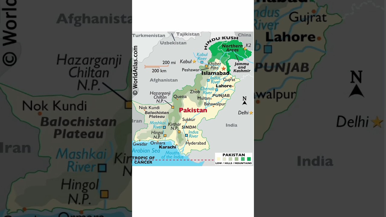 Detailed Map of Pakistan 🇵🇰