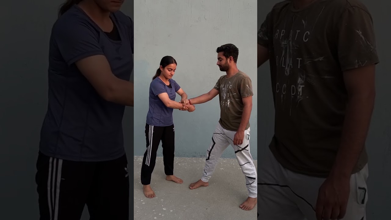 Hand Grab Self-Defense Technique for Girls