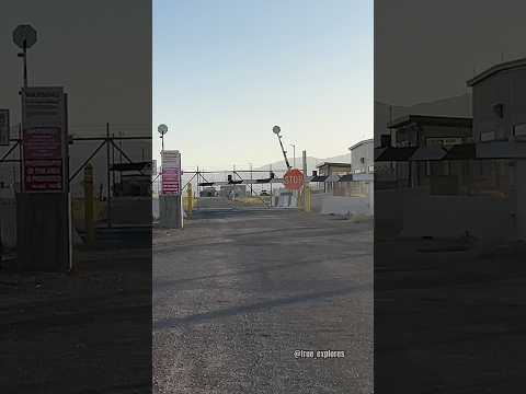 Area 51 back gate (I set off the alarms) 😬🛸