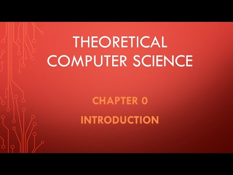 Theoretical Computer Science. Chapter 0. Introduction.