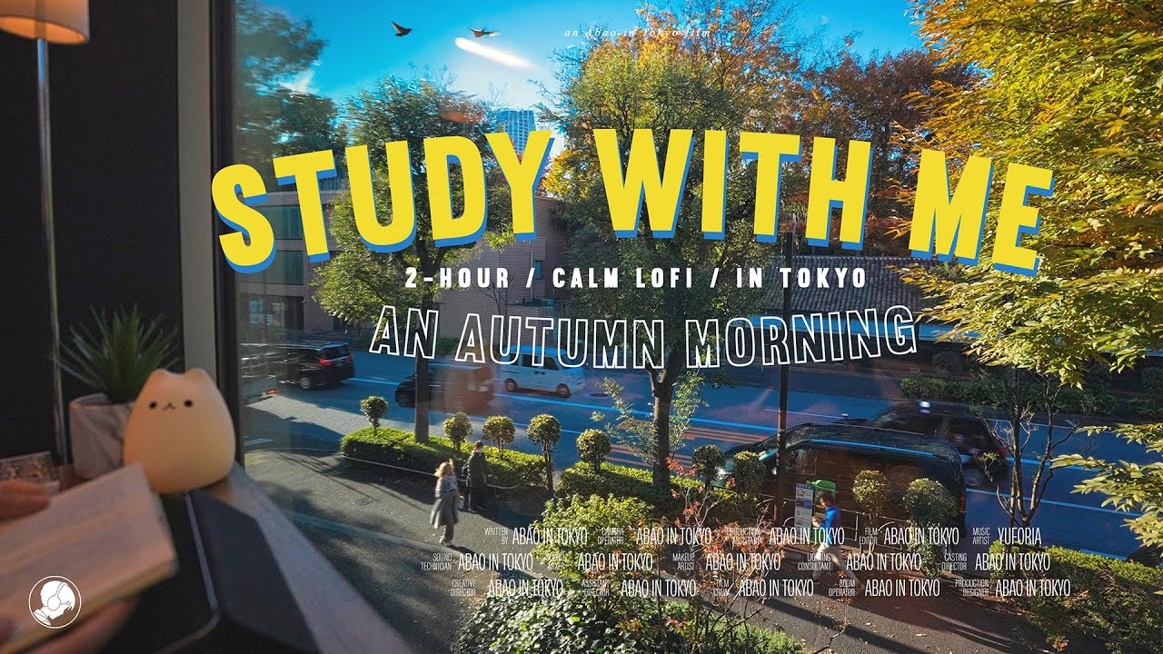 2-Hour Study With Me 🌅 | Calm Lo-Fi & Tokyo Morning Vibes | Pomodoro 25/5