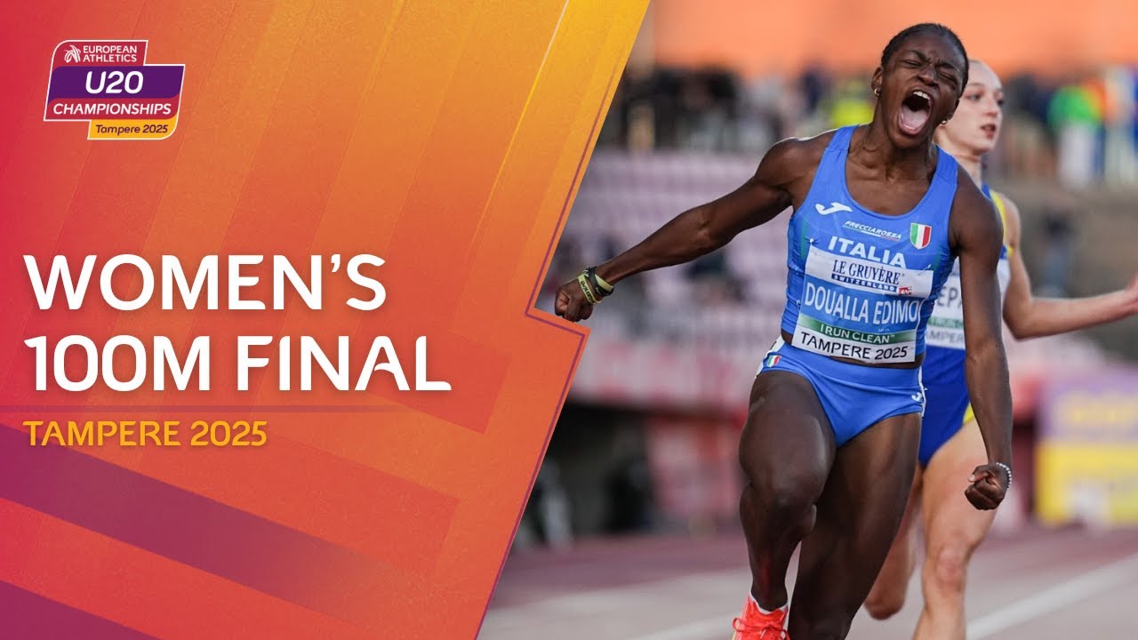 15-Year-Old Phenomenon Wins U20 100m Gold in Tampere! ⚡ Women's Final Replay