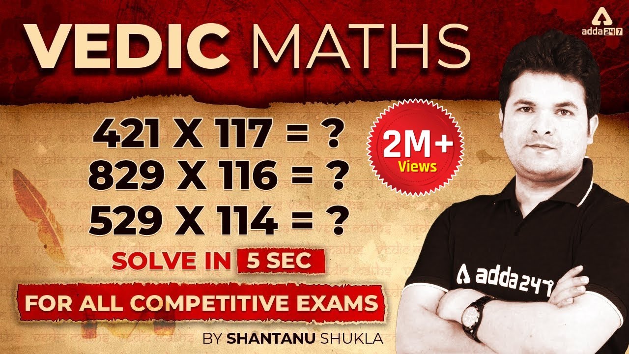 Master Vedic Maths Tricks for Rapid Calculations | Shantanu Shukla's Complete Course for Competitive Exams ๐