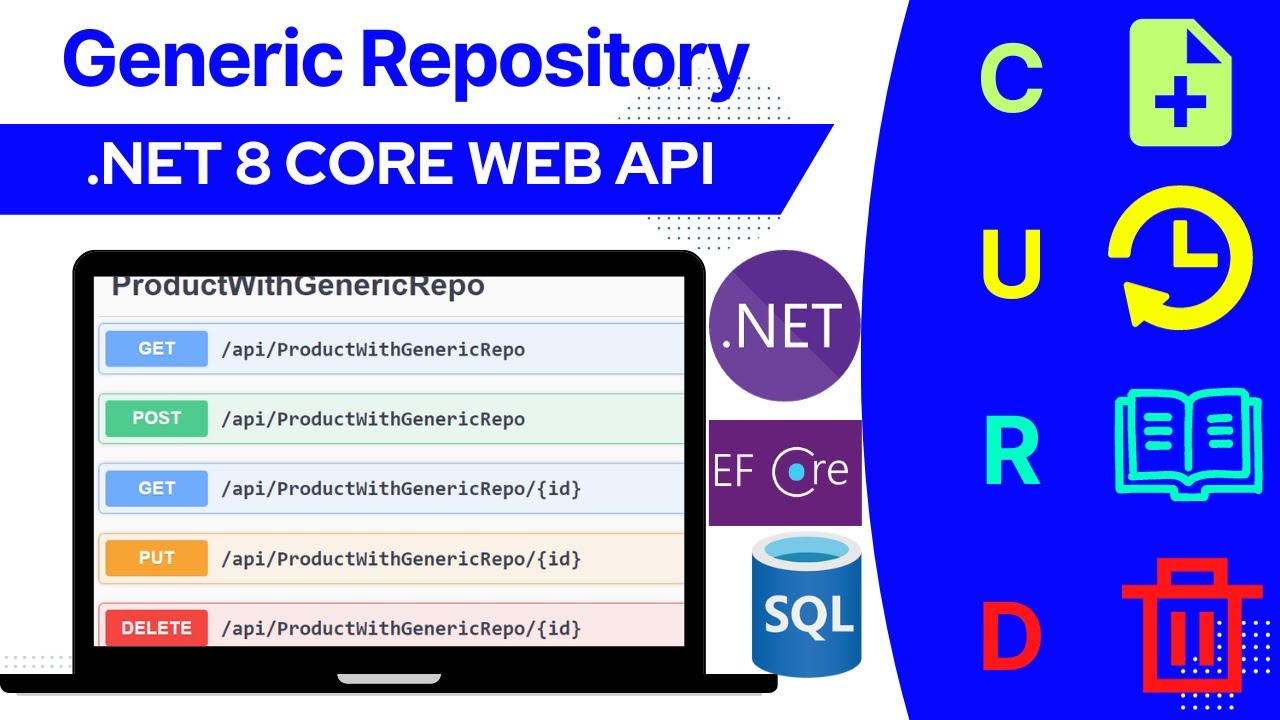 Generic repository pattern in asp.net core web api | Curd operation