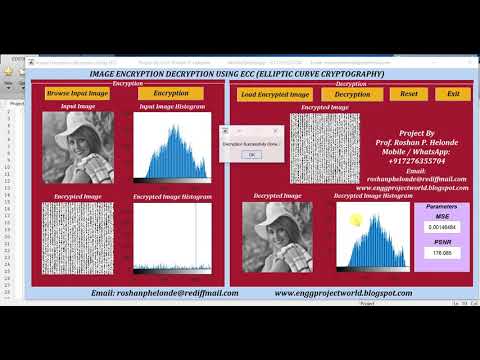 Image Encryption Using ECC Elliptic Curve Cryptography | Matlab Project with Source Code
