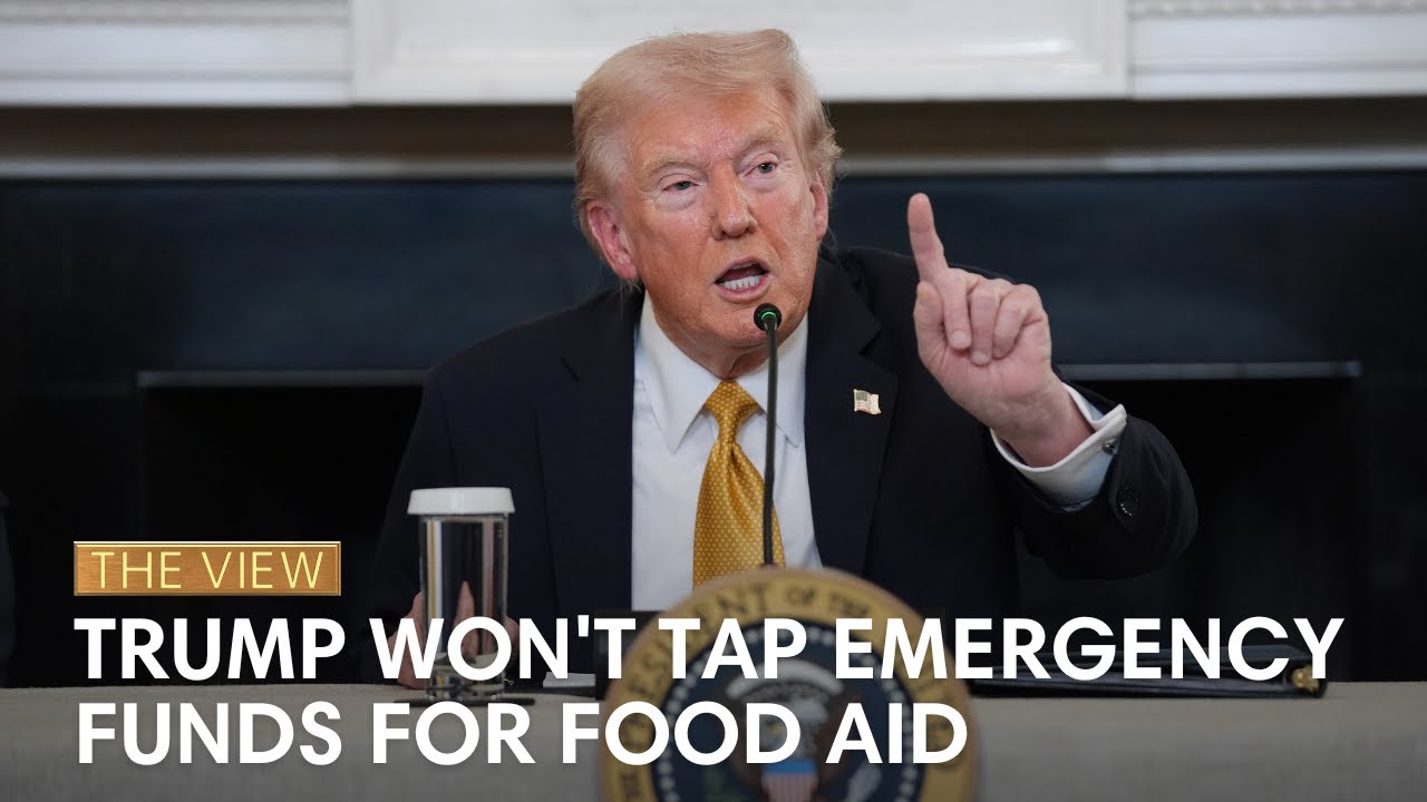 Trump Won't Use Emergency Funds for Food Aid 🍽️