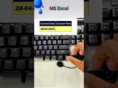 MS Excel shortcuts: Current Date Current Time #ExcelShortcuts #ExcelTips #ProductivityHacks #Current