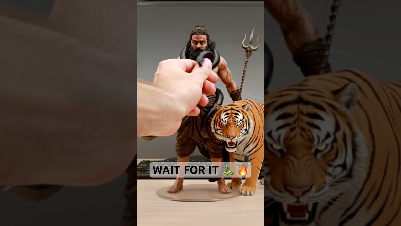 When You Touch a Divine Figurine…Nature Fights Back 🐍🔥 | Kantara Chapter 1 Rishab Shetty 3D Figure