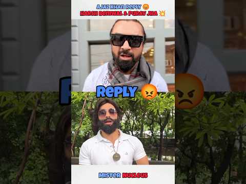 Ajaz Khan Reply To Harsh Beniwal And Purav Jha Parody Video 😡💥 #shortvideo #ytshorts