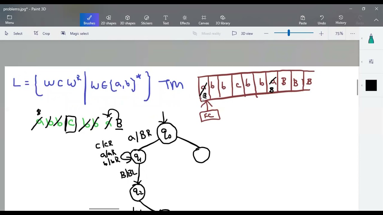 TOC Part 63: WCWR Problem in Turing Machine (Tamil) 🧠