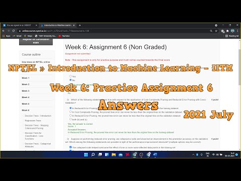NPTEL » Introduction to Machine Learning – IITM  Week 6: Practice Assignment 6