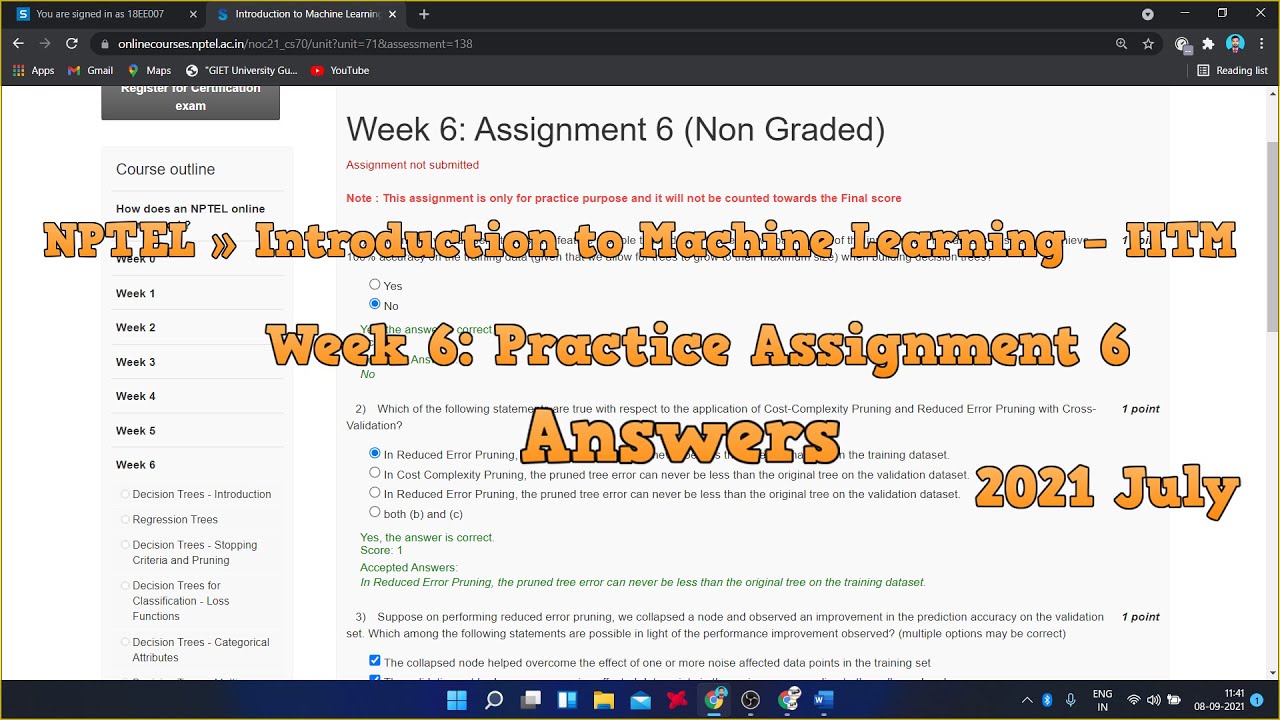 Master Machine Learning: IITM Week 6 Practice Assignment | NPTEL Course 📊