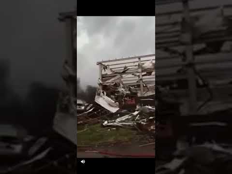 Aftermath of Tornado in Hodonín, Czech Republic.
