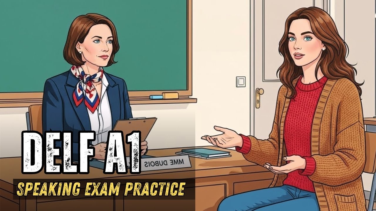 DELF A1 Speaking Test Full Simulation | Score 25/25 🇫🇷