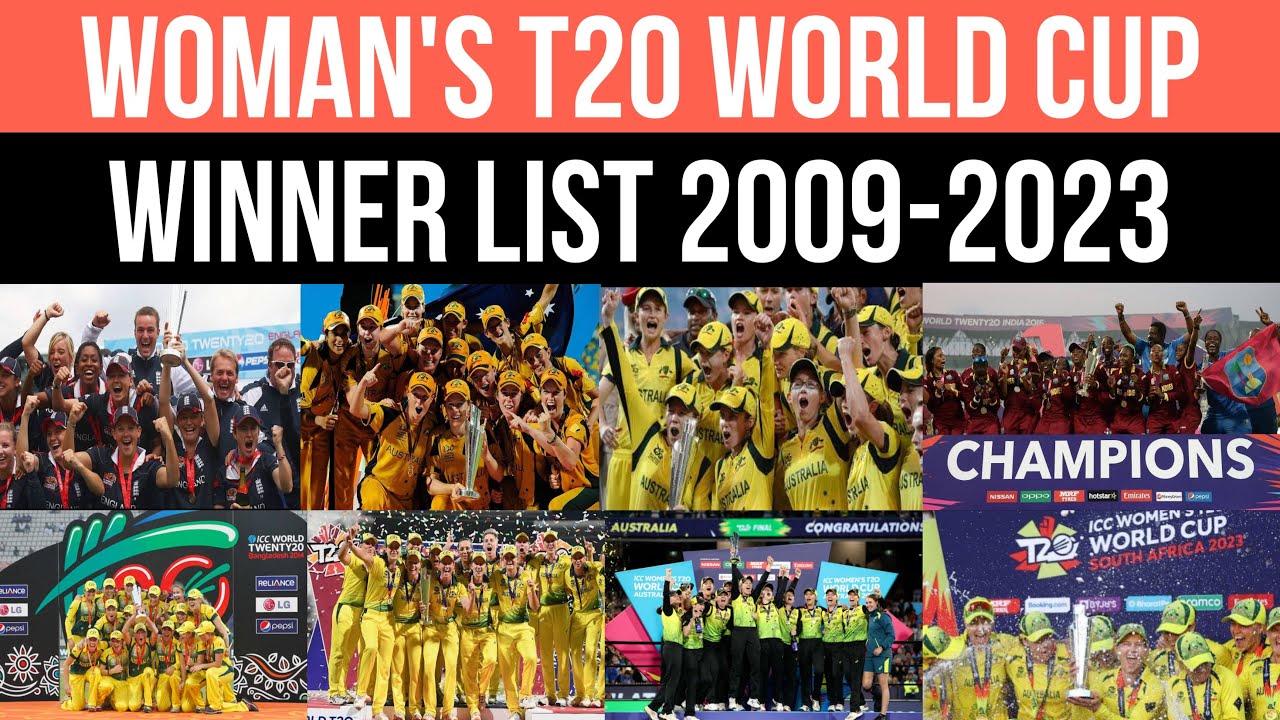 Complete List of Women's T20 World Cup Winners (2009-2023) π