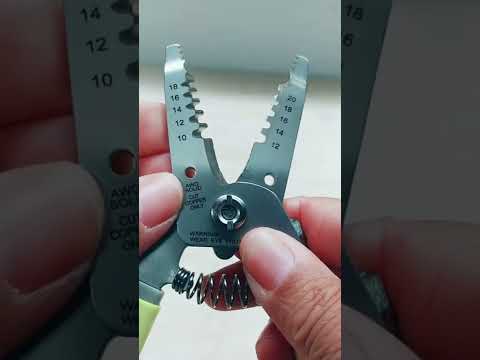 the Trick to using Wire Strippers - #shorts