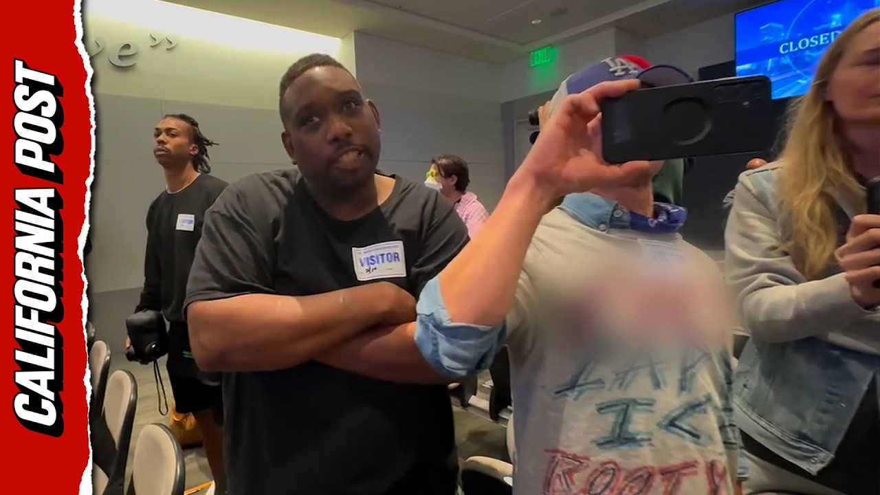 LA Police Meeting Disrupted as Crowd Curses Journalist 🗣️