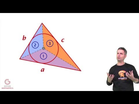 Área do triângulo pelo círculo inscrito (demonstração)