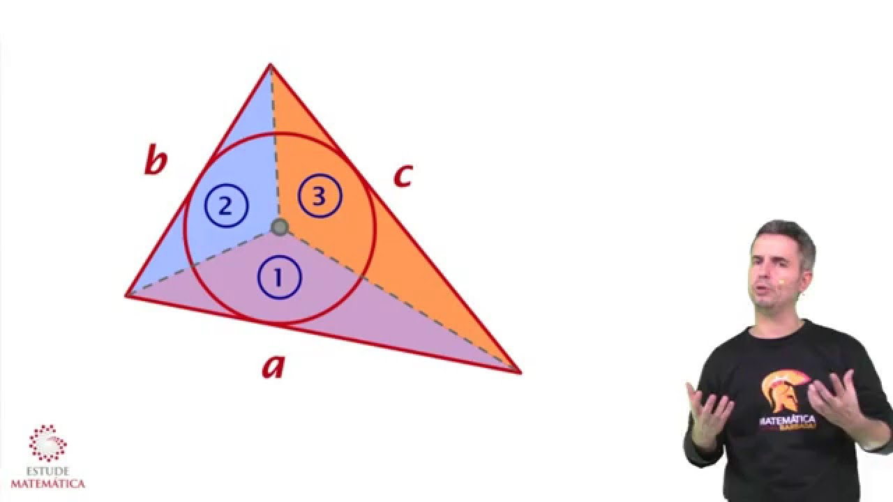 Como Calcular a Área do Triângulo Usando o Círculo Inscrito 🧮