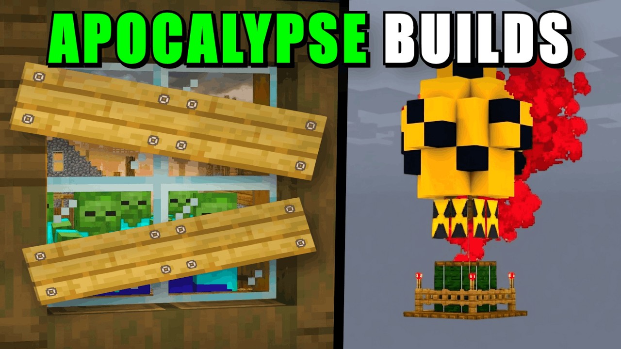 15+ APOCALYPSE Build Hacks In Minecraft!