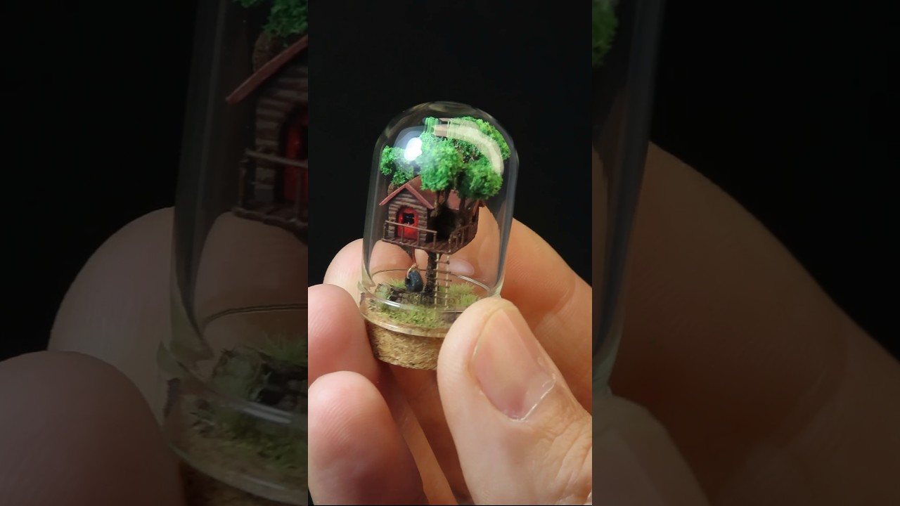 Adorable Tiny Tree-House Miniature π³ | Perfect for Miniature & Diorama Lovers