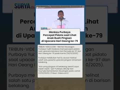 Reaksi Menkeu Purbaya seusai Lihat Anak Buahnya Pingsan di Upacara Hari Oeang ke 79, Pecepat Pidato