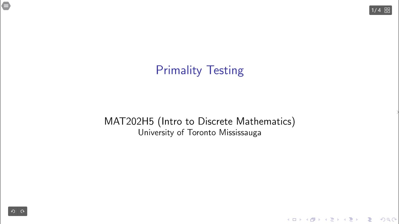 MAT202: Primality Testing Techniques