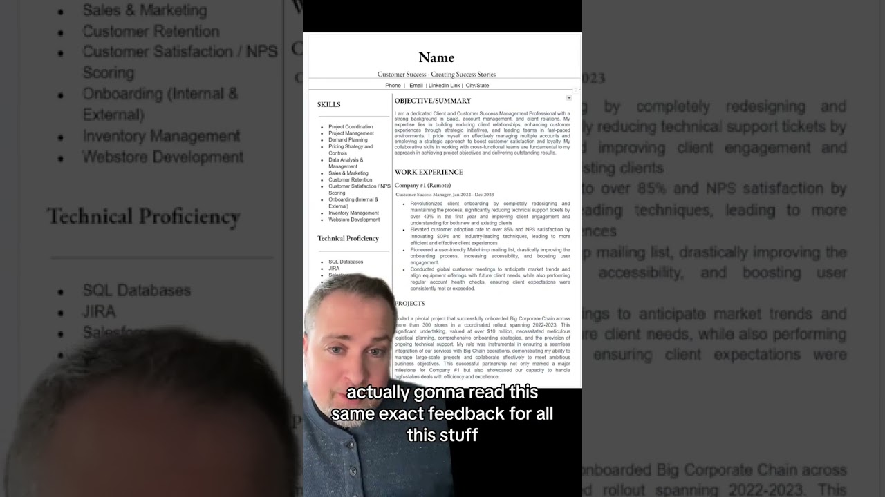 Let's fix this resume in 60 seconds!  #resume  #jobapplication