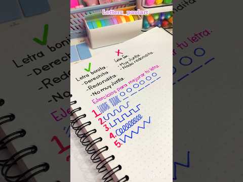 Como mejorar tu letra #mejoratuletra #letrabonita #ejercicios #caligrafia