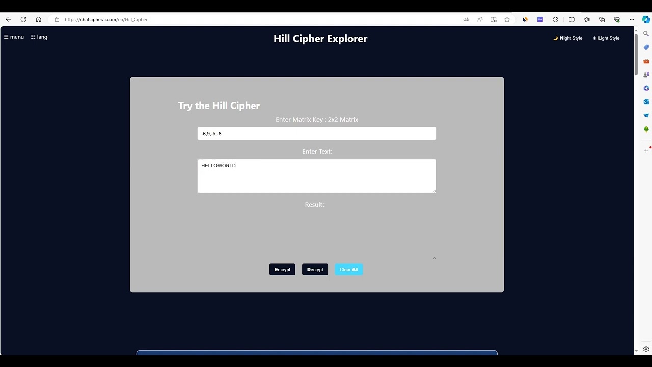 Learn the Hill Cipher: Easy Guide with English Subtitles 🔐