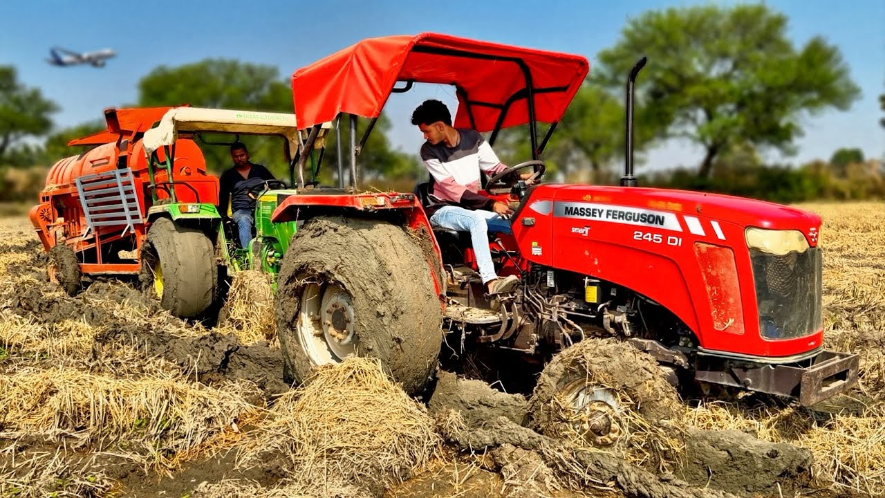 Unbelievable Tractor Stuck Mud Rescue 4 Tractor | Massey 245 di | Eicher 485 & 242 #ballubhaivideos 