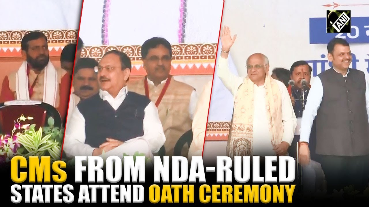 CMs from Maharashtra, Tripura, Rajasthan, Gujarat, Haryana attend Nitish Kumar's Oath Ceremony