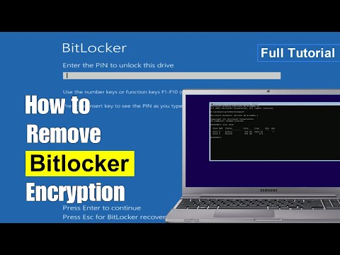 🔓Unlock PC, Remove BITLOCKER ENCRYPTION Without Password and Key➡️Install New Windows 11