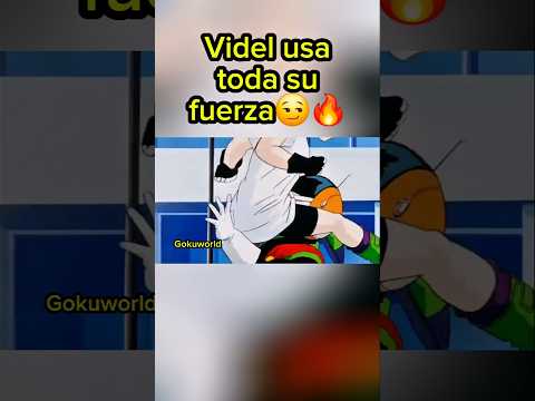 Videl usa toda su fuerza vs Gohan😏 #dragonball #dragonballz #dbz #videl #shorts