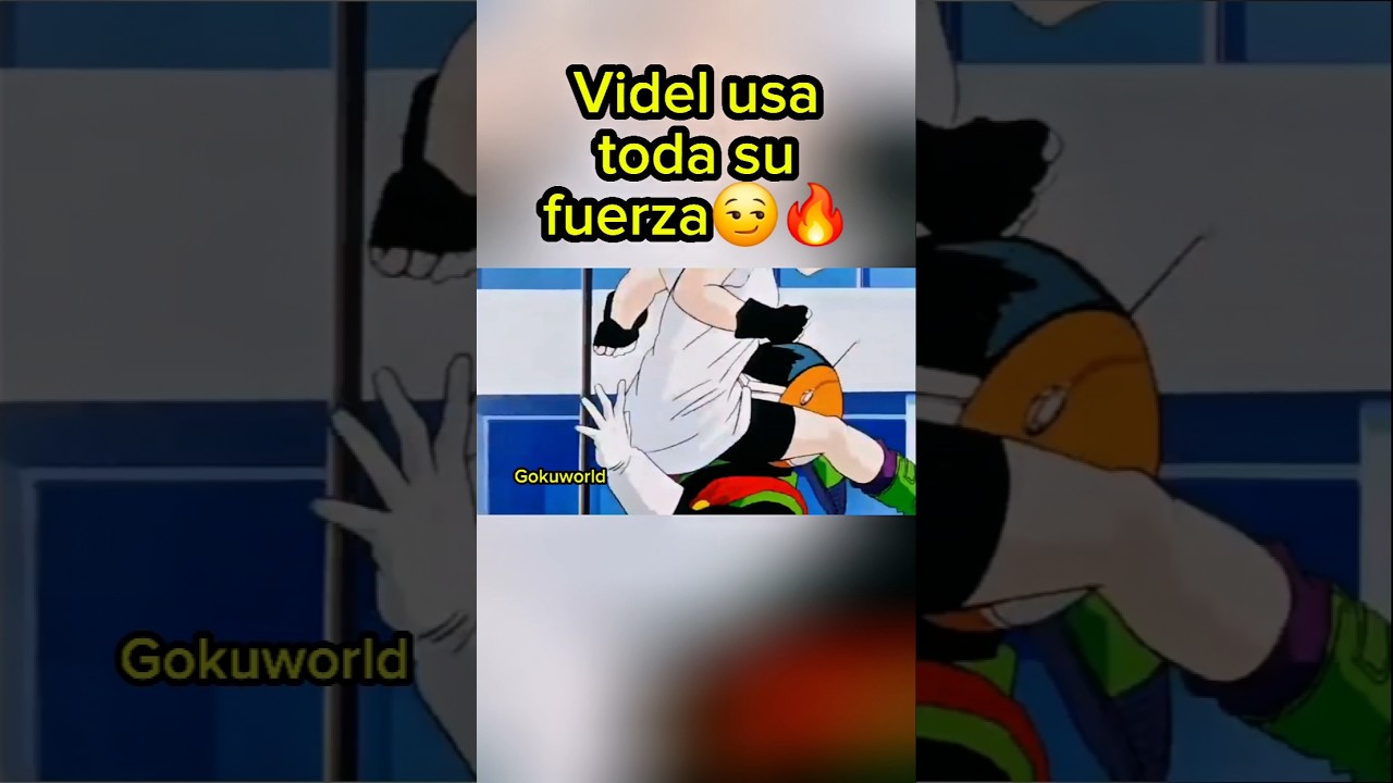 Videl usa toda su fuerza vs Gohan😏 #dragonball #dragonballz #dbz #videl #shorts